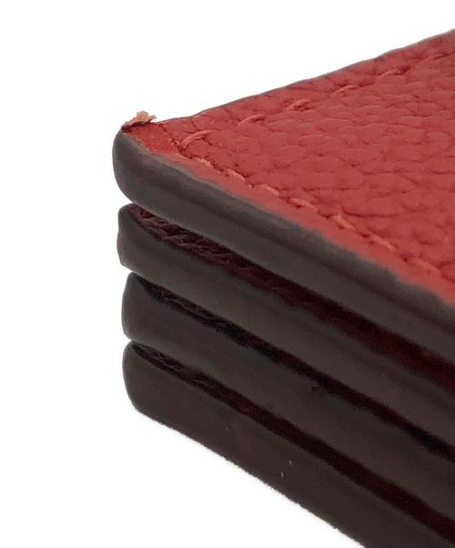 COACH（コーチ）COACH (コーチ) アコーディオンフラップカードケース レッドの古着・服飾アイテム