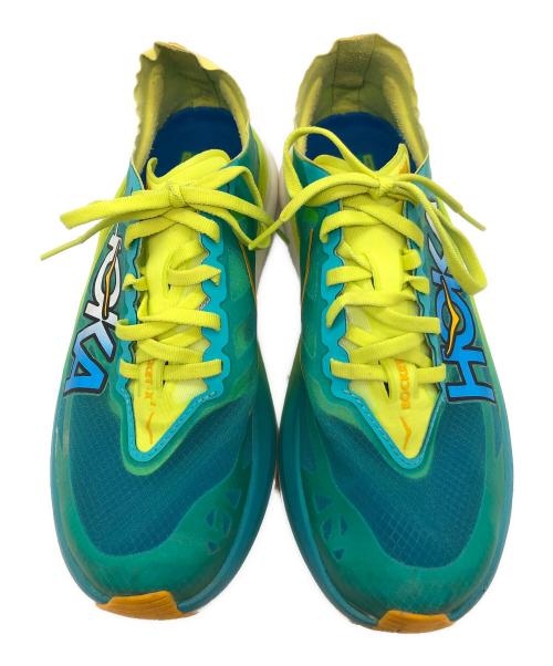 HOKAONEONE（ホカオネオネ）HOKAONEONE (ホカオネオネ) ロケット X 2（エックスツー） グリーン×イエロー サイズ:SIZE 25.5cmの古着・服飾アイテム