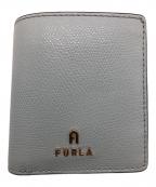 FURLAフルラ）の古着「CAMELIA S COMPACT WALLET BIFOLD」｜スカイブルー