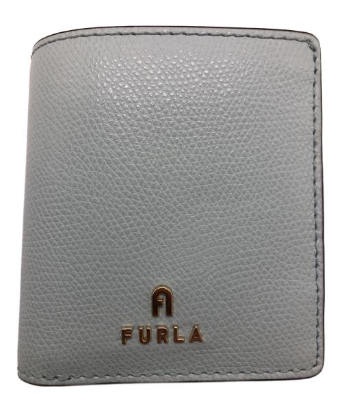 FURLA（フルラ）FURLA (フルラ) CAMELIA S COMPACT WALLET BIFOLD スカイブルーの古着・服飾アイテム