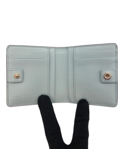 FURLA（フルラ）FURLA (フルラ) CAMELIA S COMPACT WALLET BIFOLD スカイブルーの古着・服飾アイテム