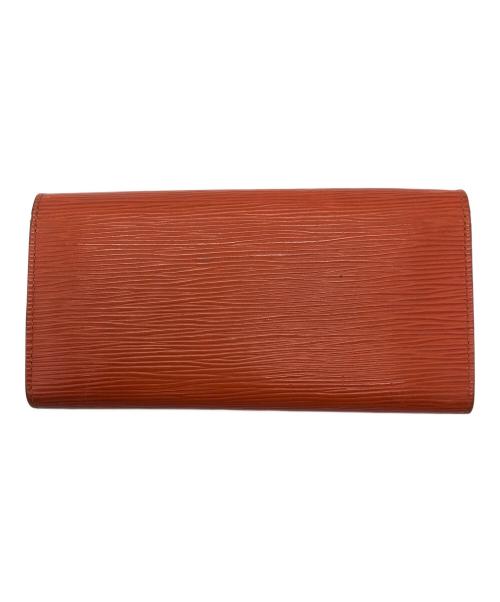 LOUIS VUITTON（ルイ ヴィトン）LOUIS VUITTON (ルイ ヴィトン) エピ　ポルトフォイユ・エミリー オレンジ×レッドの古着・服飾アイテム