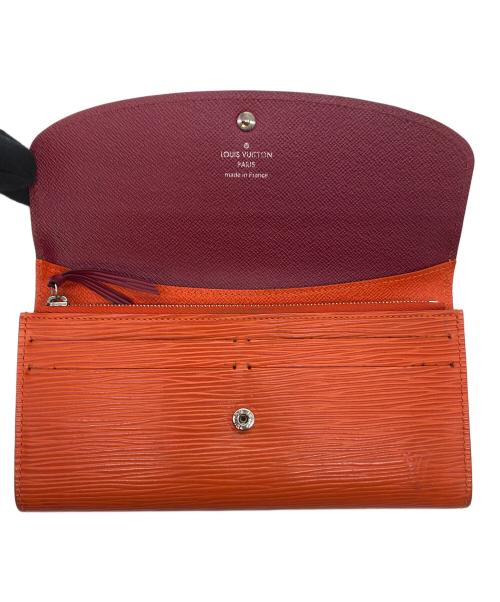 LOUIS VUITTON（ルイ ヴィトン）LOUIS VUITTON (ルイ ヴィトン) エピ　ポルトフォイユ・エミリー オレンジ×レッドの古着・服飾アイテム