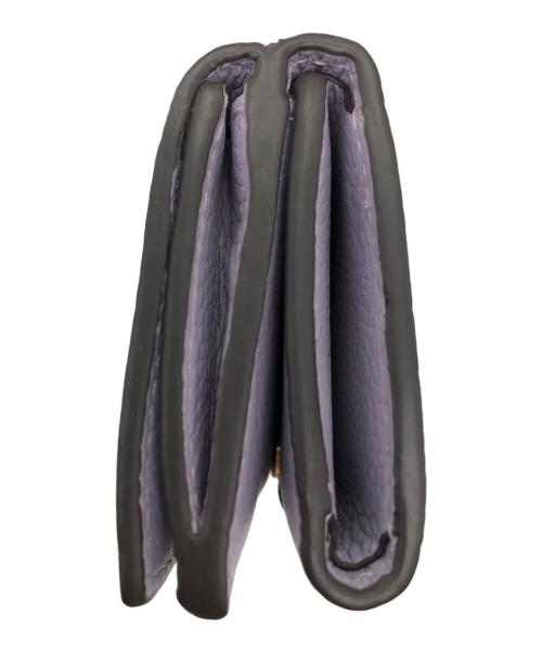 TORY BURCH（トリーバーチ）TORY BURCH (トリーバーチ) マックグロー 3つ折り財布 パープルの古着・服飾アイテム