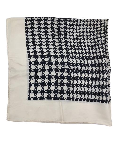 Christian Dior（クリスチャン ディオール）Christian Dior (クリスチャン ディオール) シルクスカーフ ベージュ×ブラックの古着・服飾アイテム