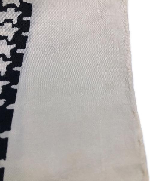 Christian Dior（クリスチャン ディオール）Christian Dior (クリスチャン ディオール) シルクスカーフ ベージュ×ブラックの古着・服飾アイテム