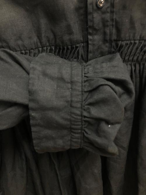 SCYE（サイ）SCYE (サイ) リネンピンタックブラウス ブラック サイズ:SIZE 38の古着・服飾アイテム