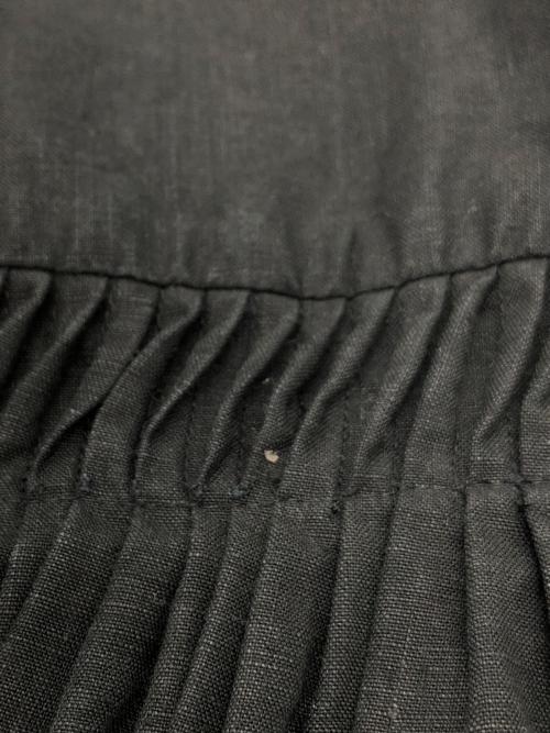 SCYE（サイ）SCYE (サイ) リネンピンタックブラウス ブラック サイズ:SIZE 38の古着・服飾アイテム