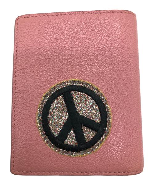 MIU MIU（ミュウミュウ）MIU MIU (ミュウミュウ) 2つ折り財布 ピンクの古着・服飾アイテム