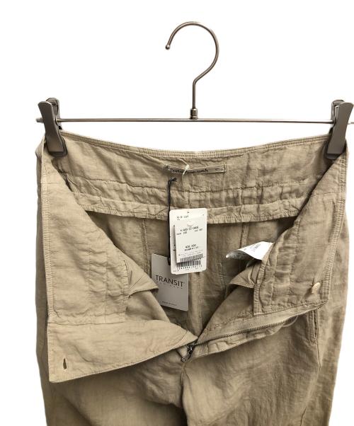 TRANSIT PAR-SUCH（トランジット パーサッチ）TRANSIT PAR-SUCH (トランジット パーサッチ) リネンパンツ ベージュ サイズ:SIZE 1 未使用品の古着・服飾アイテム