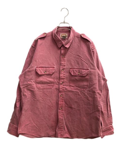 BANANA REPUBLIC（バナナリパブリック）BANANA REPUBLIC (バナナリパブリック) ミリタリーシャツ レッド サイズ:SIZE XLの古着・服飾アイテム