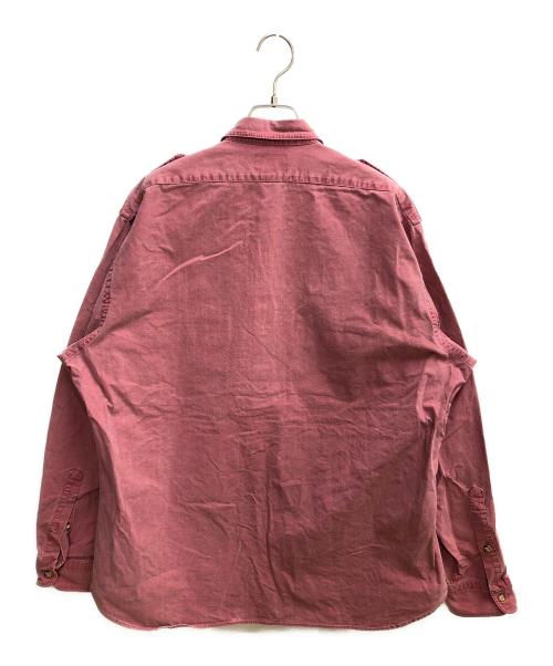 BANANA REPUBLIC（バナナリパブリック）BANANA REPUBLIC (バナナリパブリック) ミリタリーシャツ レッド サイズ:SIZE XLの古着・服飾アイテム