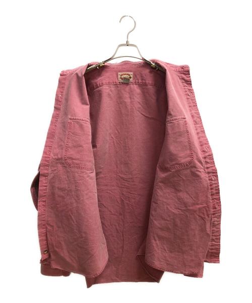 BANANA REPUBLIC（バナナリパブリック）BANANA REPUBLIC (バナナリパブリック) ミリタリーシャツ レッド サイズ:SIZE XLの古着・服飾アイテム