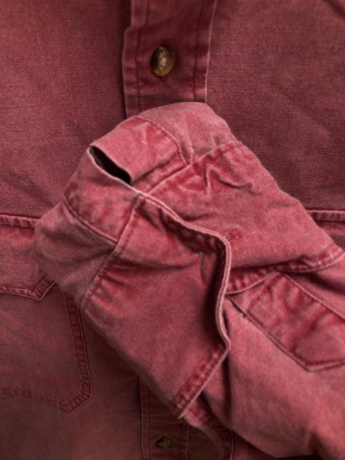 BANANA REPUBLIC（バナナリパブリック）BANANA REPUBLIC (バナナリパブリック) ミリタリーシャツ レッド サイズ:SIZE XLの古着・服飾アイテム