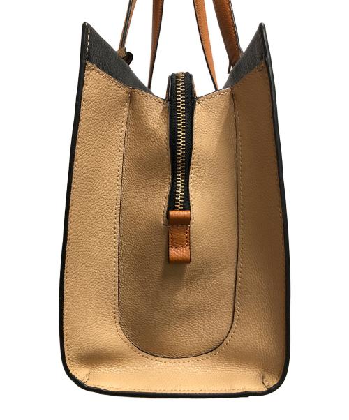 MARC JACOBS（マークジェイコブズ）MARC JACOBS (マークジェイコブス) トートバッグ ブラック×ベージュの古着・服飾アイテム