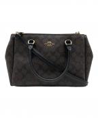 COACHコーチ）の古着「シグネチャー　サリー キャリーオール」｜ブラウン