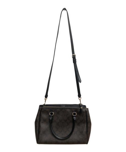 COACH（コーチ）COACH (コーチ) シグネチャー　サリー キャリーオール ブラウンの古着・服飾アイテム