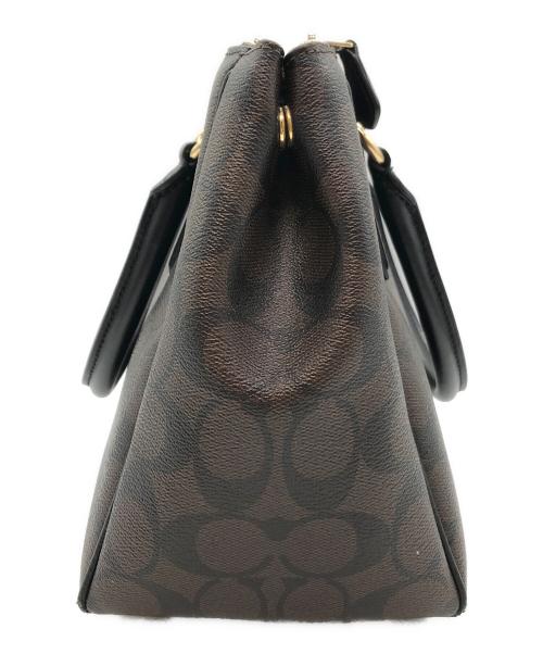 COACH（コーチ）COACH (コーチ) シグネチャー　サリー キャリーオール ブラウンの古着・服飾アイテム