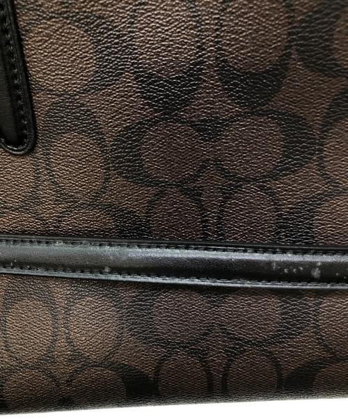 COACH（コーチ）COACH (コーチ) シグネチャー　サリー キャリーオール ブラウンの古着・服飾アイテム