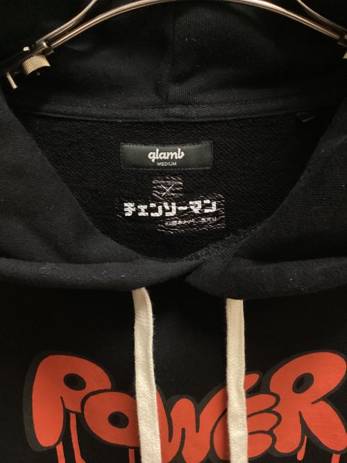 glamb（グラム）glamb (グラム) チェンソーマン (チェンソーマン) プルオーバーパーカー ブラック サイズ:SIZE Mの古着・服飾アイテム