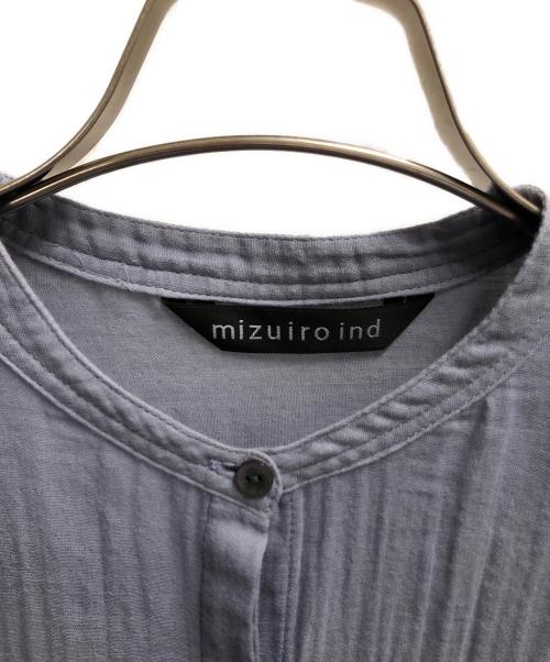 mizuiro-ind（ミズイロインド）mizuiro-ind (ミズイロインド) シャツワンピース ブルー サイズ:（表記なし）の古着・服飾アイテム