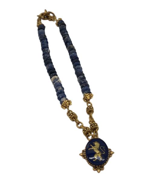 ROBIN STEELE（ロビンスティール）ROBIN STEELE (ロビンスティール) ネックレス ブルー×ゴールドの古着・服飾アイテム