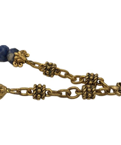 ROBIN STEELE（ロビンスティール）ROBIN STEELE (ロビンスティール) ネックレス ブルー×ゴールドの古着・服飾アイテム