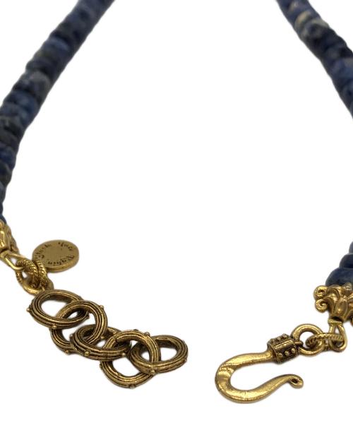 ROBIN STEELE（ロビンスティール）ROBIN STEELE (ロビンスティール) ネックレス ブルー×ゴールドの古着・服飾アイテム
