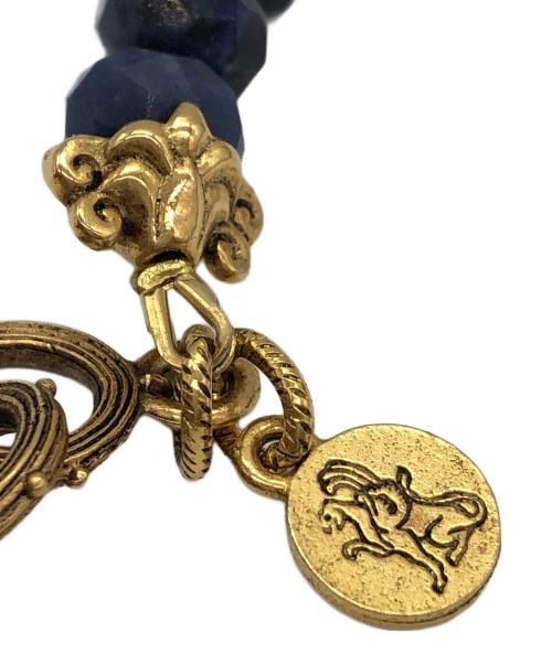 ROBIN STEELE（ロビンスティール）ROBIN STEELE (ロビンスティール) ネックレス ブルー×ゴールドの古着・服飾アイテム