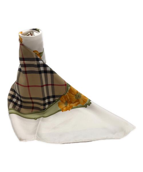 Burberry's（バーバリー）Burberry's (バーバリーズ) シルクスカーフ ブラウンの古着・服飾アイテム