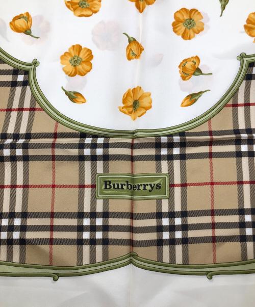 Burberry's（バーバリー）Burberry's (バーバリーズ) シルクスカーフ ブラウンの古着・服飾アイテム