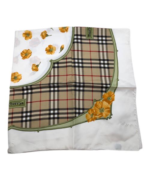 Burberry's（バーバリー）Burberry's (バーバリーズ) シルクスカーフ ブラウンの古着・服飾アイテム