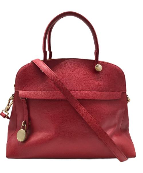 FURLA（フルラ）FURLA (フルラ) 2WAYバッグ レッドの古着・服飾アイテム