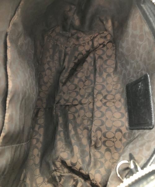 COACH（コーチ）COACH (コーチ) ホーボー　ワンショルダーバッグ ブラックの古着・服飾アイテム