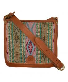 IL BISONTE（イル ビゾンテ）の古着「ショルダーバッグ」｜ライトブラウン×マルチカラー