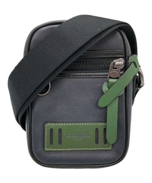 COACH（コーチ）COACH (コーチ) ミニショルダーバッグ ブラック×グリーンの古着・服飾アイテム