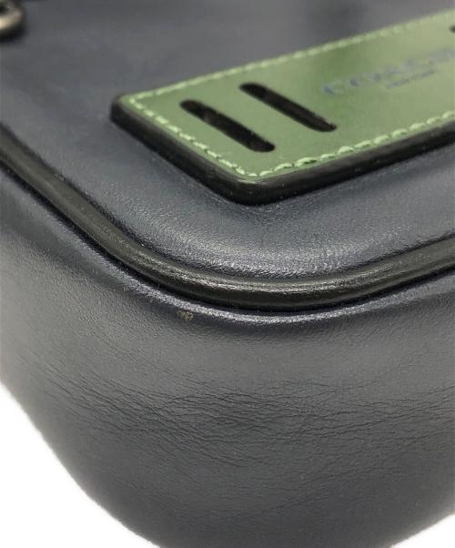 COACH（コーチ）COACH (コーチ) ミニショルダーバッグ ブラック×グリーンの古着・服飾アイテム