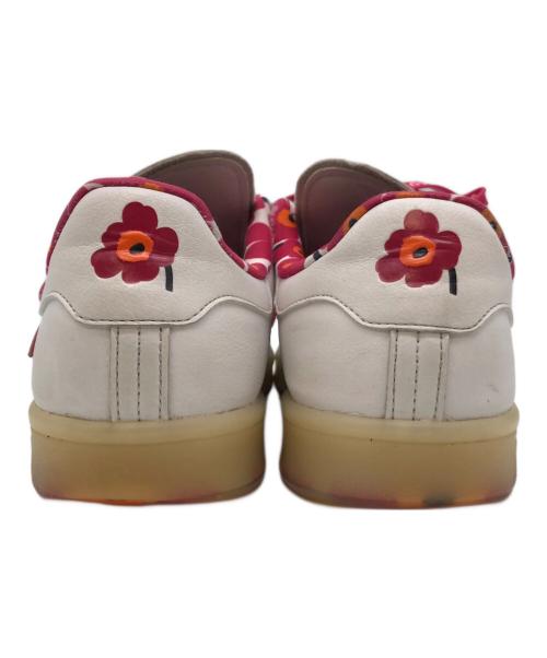 marimekko（マリメッコ）marimekko (マリメッコ) adidas (アディダス) ローカットスニーカー ホワイト×ピンク サイズ:22.5cmの古着・服飾アイテム