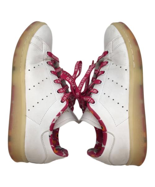 marimekko（マリメッコ）marimekko (マリメッコ) adidas (アディダス) ローカットスニーカー ホワイト×ピンク サイズ:22.5cmの古着・服飾アイテム