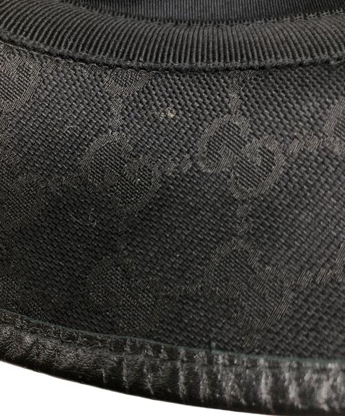 GUCCI（グッチ）GUCCI (グッチ) GGキャンバス　バケットハット ブラック サイズ:SIZE L(59cm)の古着・服飾アイテム