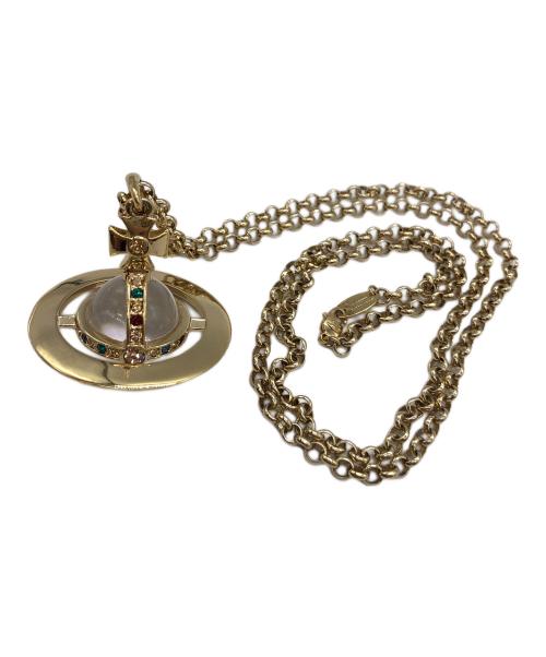 Vivienne Westwood（ヴィヴィアンウエストウッド）Vivienne Westwood (ヴィヴィアンウエストウッド) スモールオーブネックレス ゴールドカラーの古着・服飾アイテム