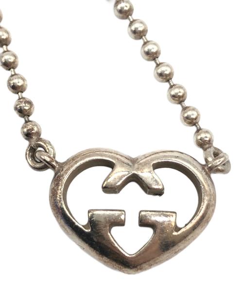 GUCCI（グッチ）GUCCI (グッチ) ラブリーハートGG シルバーネックレス シルバーカラーの古着・服飾アイテム