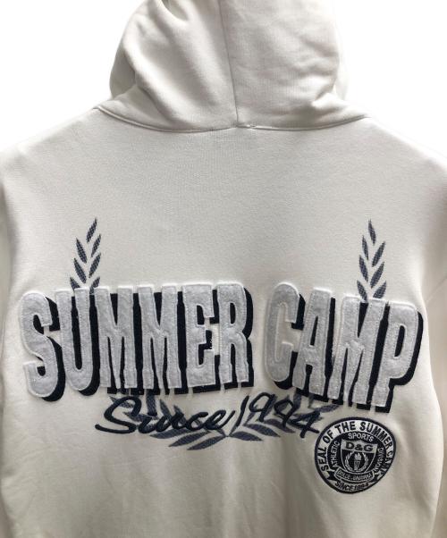 DOLCE & GABBANA（ドルチェ＆ガッバーナ）DOLCE & GABBANA (ドルチェ＆ガッバーナ) ジップパーカー ホワイト×ネイビー サイズ:SIZE XSの古着・服飾アイテム