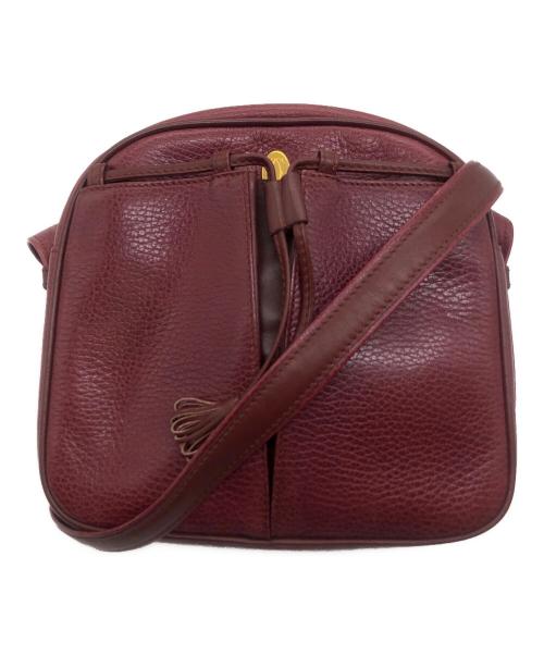 Cartier（カルティエ）Cartier (カルティエ) マストライン ショルダーバッグ ボルドーの古着・服飾アイテム