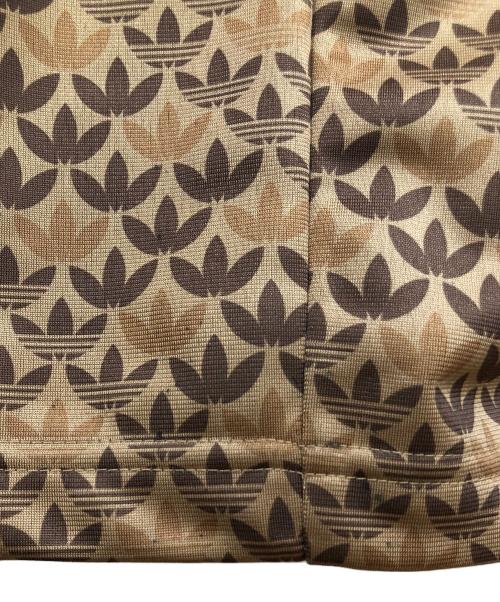 adidas（アディダス）adidas (アディダス) ファイヤーバード クラシック モノトラックパンツ ブラウン×ホワイト サイズ:SIZE 2XLの古着・服飾アイテム