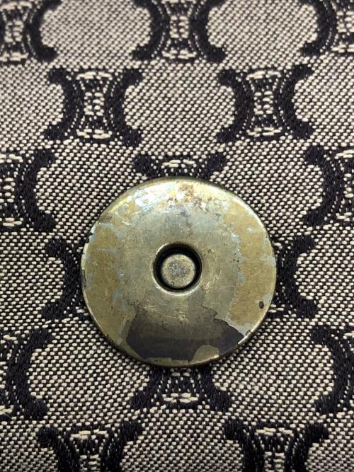 CELINE（セリーヌ）CELINE (セリーヌ) マカダム　ハンドバッグ ベージュ×ブラウンの古着・服飾アイテム