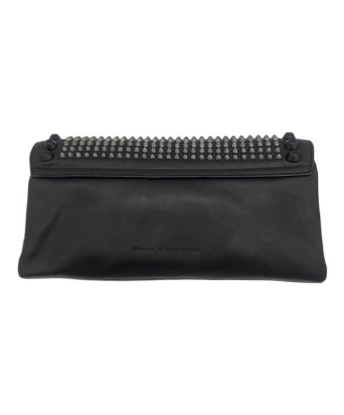DIESEL Black Gold（ディーゼル ブラック ゴールド）DIESEL Black Gold (ディーゼル ブラック ゴールド) クラッチバッグ ブラック×シルバーカラーの古着・服飾アイテム