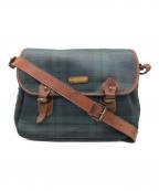 POLO RALPH LAURENポロ・ラルフローレン）の古着「メッセンジャーバッグ」｜グリーン×ブラウン
