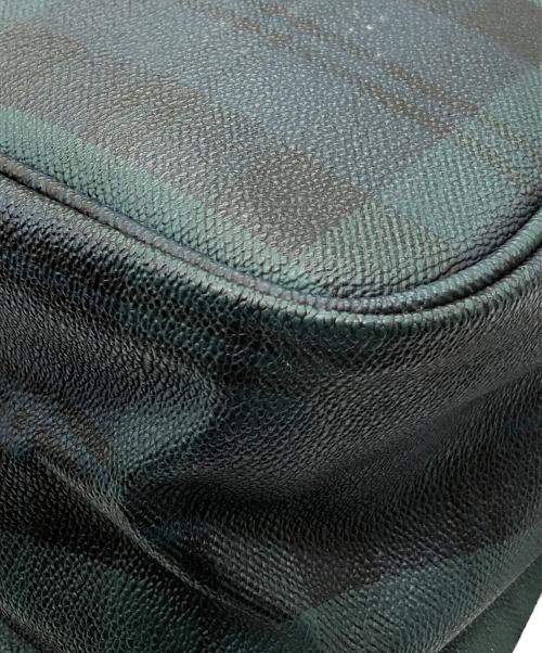 POLO RALPH LAUREN（ポロ・ラルフローレン）POLO RALPH LAUREN (ポロ・ラルフローレン) メッセンジャーバッグ グリーン×ブラウンの古着・服飾アイテム