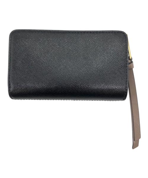 MARC JACOBS（マークジェイコブズ）MARC JACOBS (マークジェイコブス) ザ スナップショット コンパクト ウォレット ホワイト×ブラックの古着・服飾アイテム